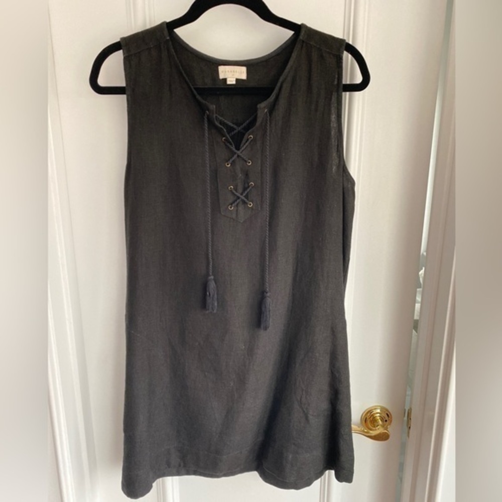 ✨Gorgeous Marabelle Linen Pocketed Sleeveless Dress - Sz Small